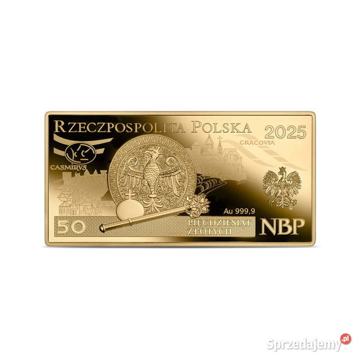 Polskie banknoty obiegowe 50 PLN Katowice