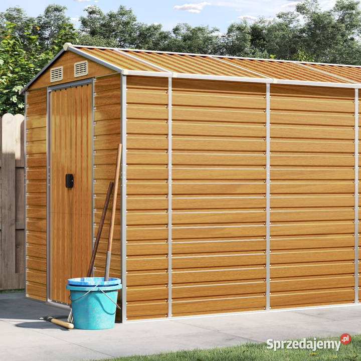 Szopa ogrodowa jasny brąz 191x895x198 stal sprzedam