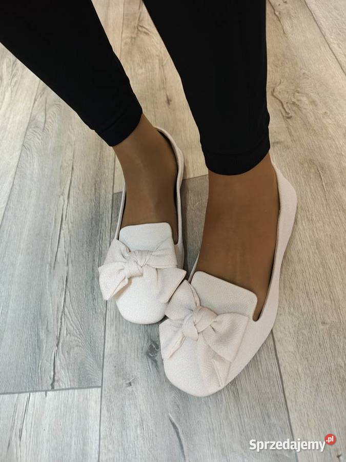 43 Kremowe mokasyny letnie baleriny wieczorowe 27.5cm Kraków