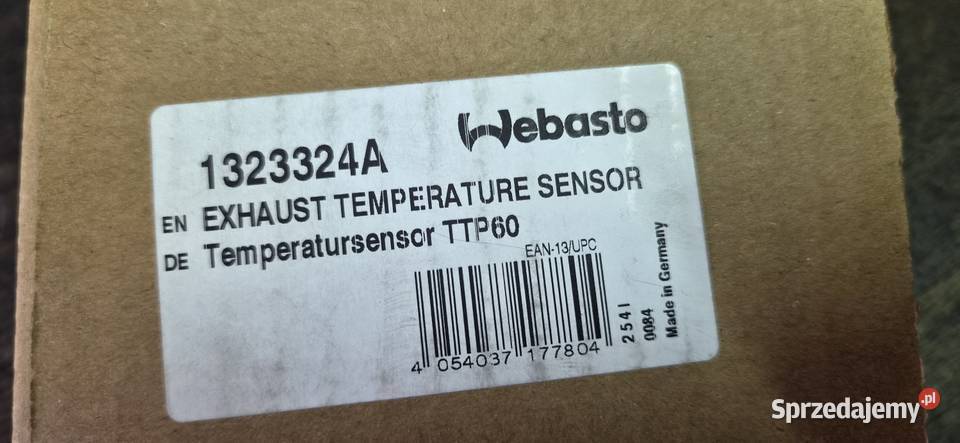 Nowy Czujnik temperatury spalin Webasto thermo ciężarowe