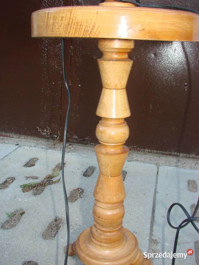 drewniana lampa podłogowa PRL pomorskie sprzedam
