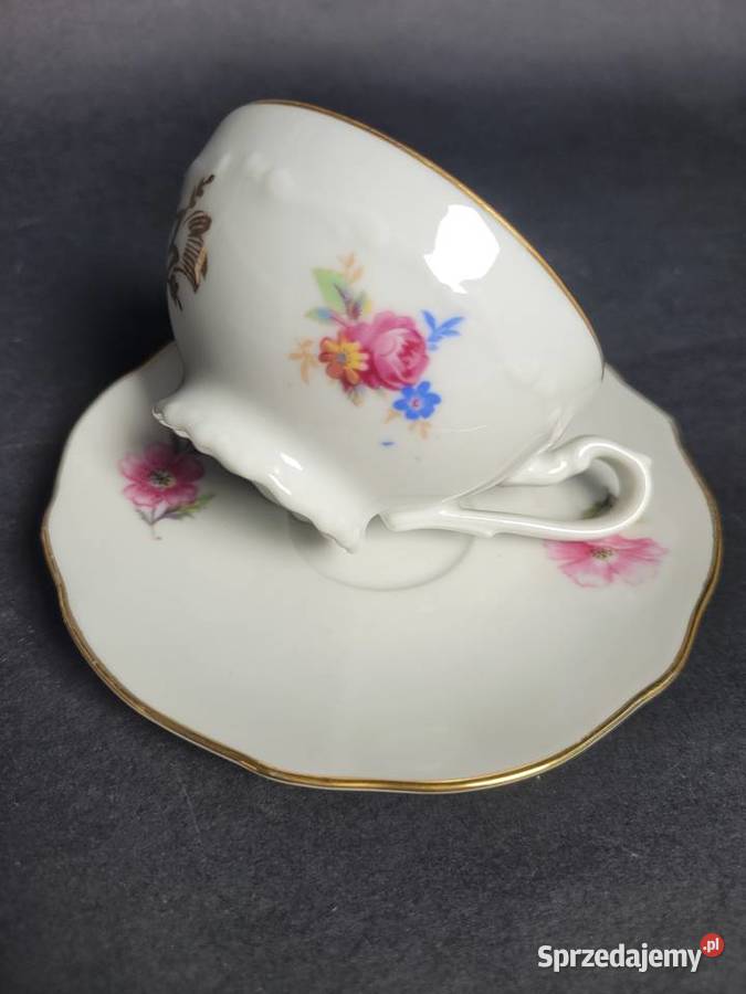 Zastaw kawowo herbaciany G Benedikt biały pomorskie Trąbki Wielkie