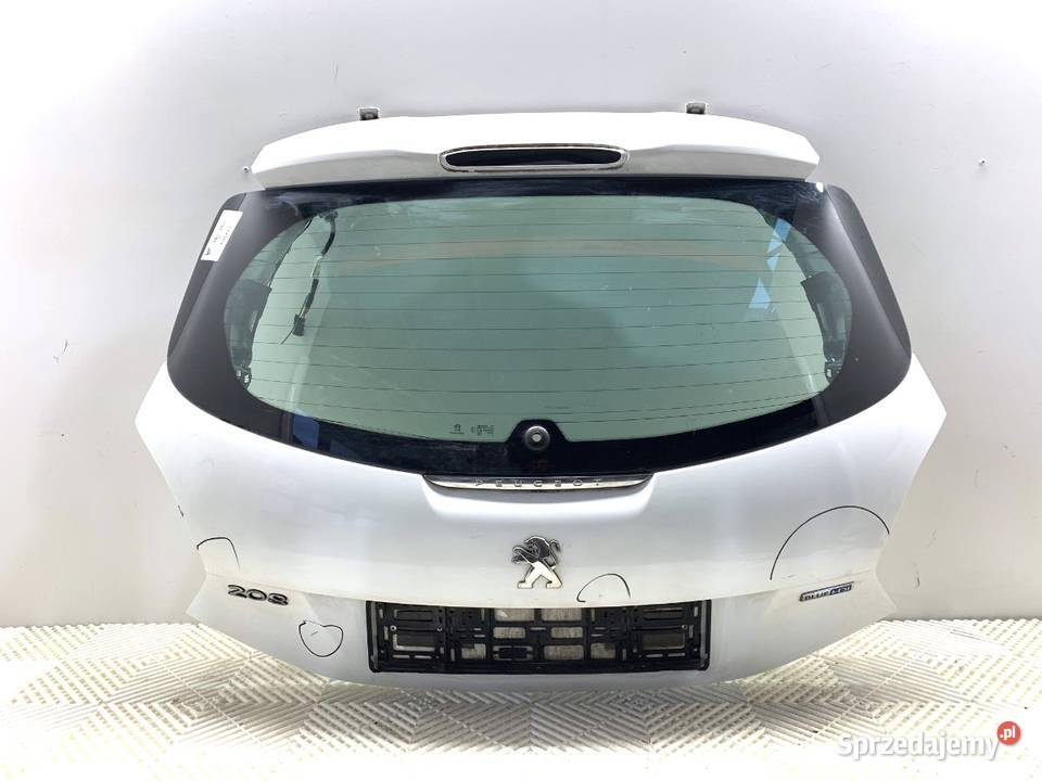 KLAPA TYŁ PEUGEOT 208 I Hatchback LAKIER BIAŁY Klapy bagażnika