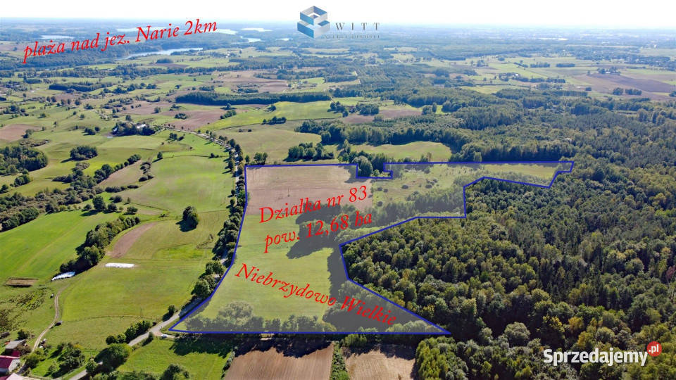 Do sprzedaży działka 126800m2 Niebrzydowo Sprzedaż Niebrzydowo Wielkie