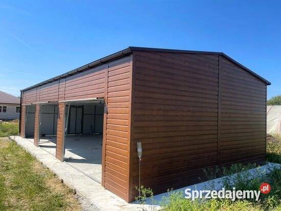Garaż blaszany 12x6 drewnopodobny Nieruchomości Kraków sprzedam