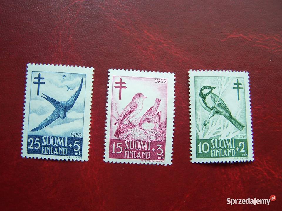 Finlandia 1952 MNH Mi 41315 Fauna Ptaki Gruźlica Tychy