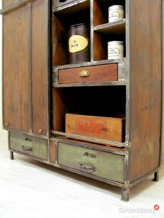 Szafa ubraniowa industrialnaKomoda loft mazowieckie