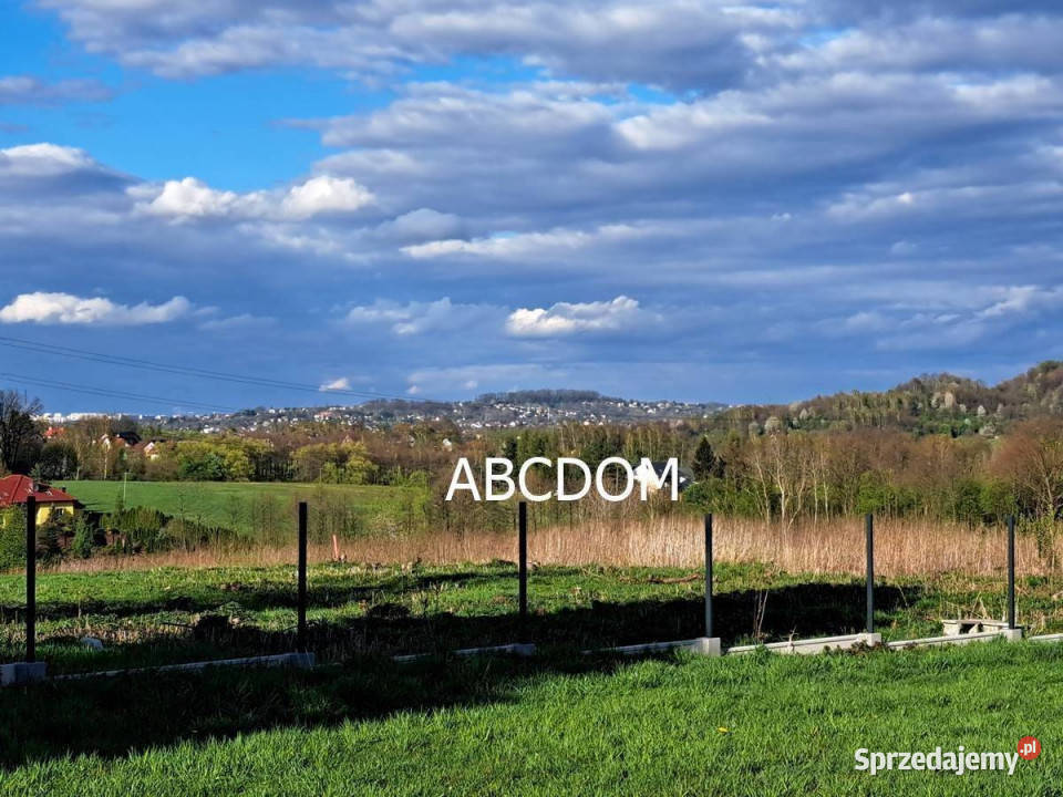 Mogilany piękna działka 13 ar z widokiem na las