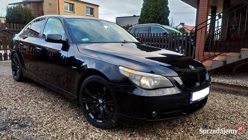 BMW E60 530D Czarny Sedan Automat Alufelgi 18 218KM Seria 5 kujawsko-pomorskie