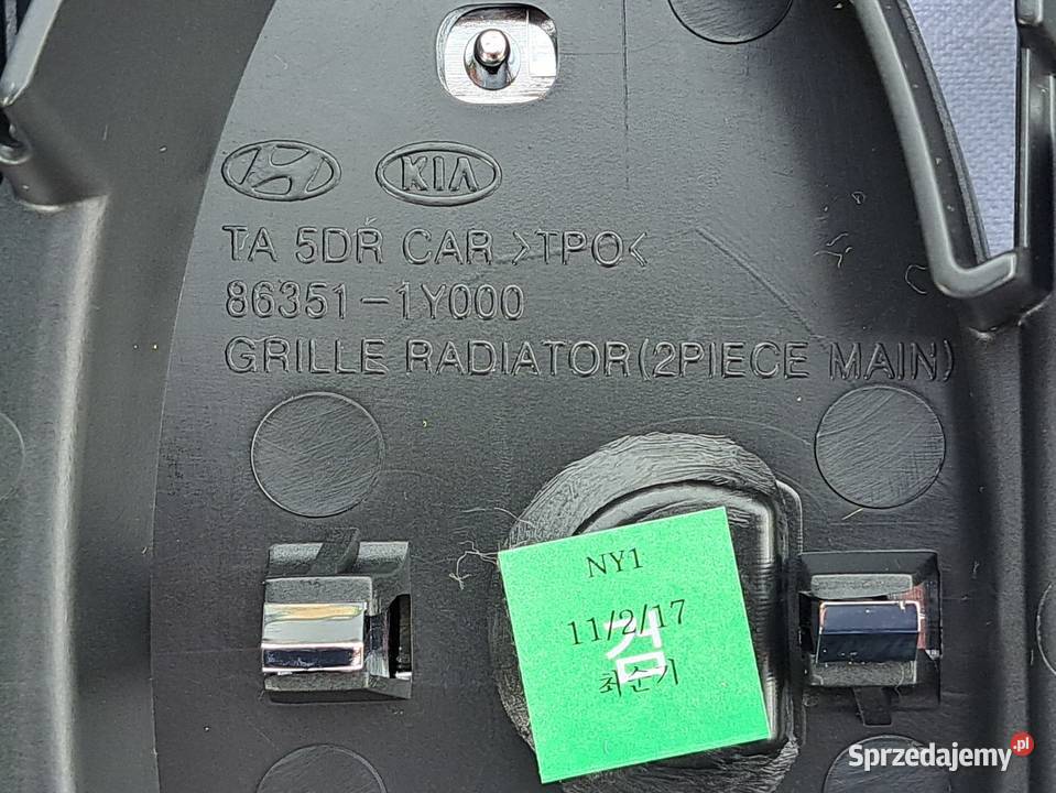 GRILL ATRAPA KIA PICANTO 20112015 863511Y000 Mielęcin