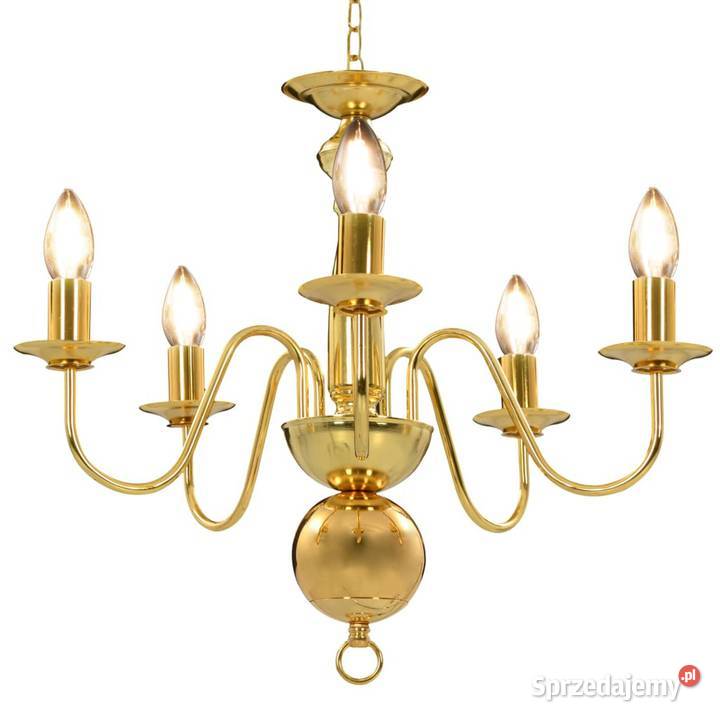 vidaXL Żyrandol złoty 5 żarówek E14SKU281617 Warszawa