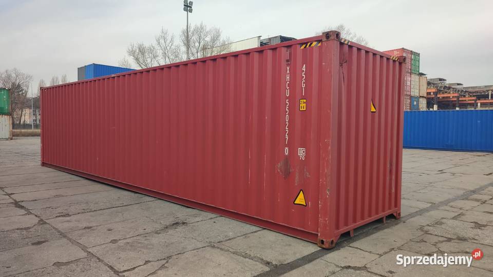 Kontener morski 40 HC High Cube 12 metrowy Pewny Płock