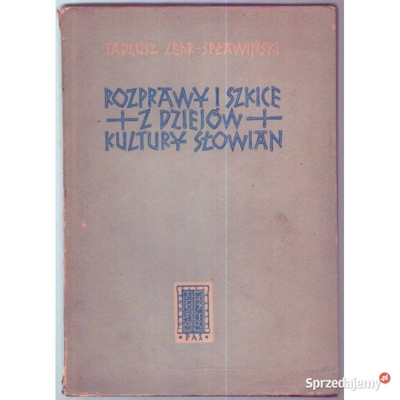Rozprawy i Szkice z Dziejów Kultury Słowian miękka Kraków