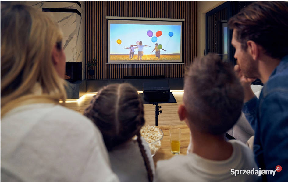 Overmax Multipic 3.5 Full HD LED Projector 150 Inch Large Screen 2200 Lumen 50000 Hours Lamp Life WiFi BT HDMI USB VGA Speaker Enjoy Euro 2024 And Home Cinema Evenings In Outstanding