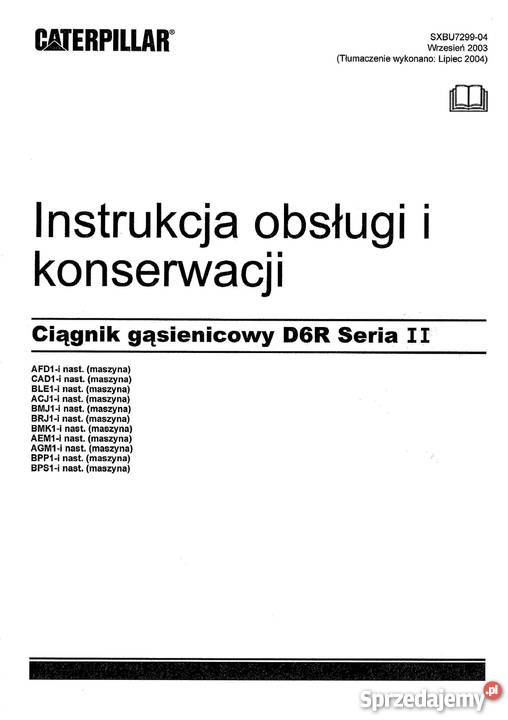 Instrukcja obsługi DTR spycharki gąsienicowej Brzesko