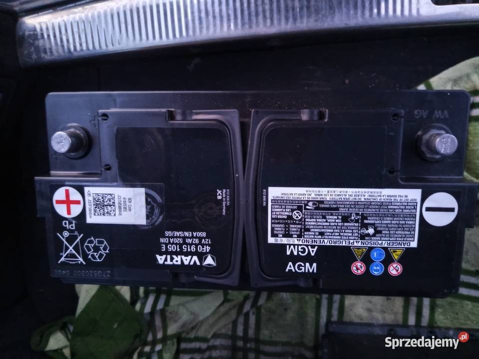 Akumulator varta Agm 12 v 92ah 850A podkarpackie