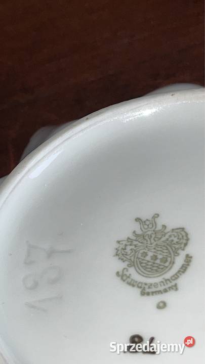 Patera Swarzenhammer Biała karbowana porcelana Gdańsk sprzedam