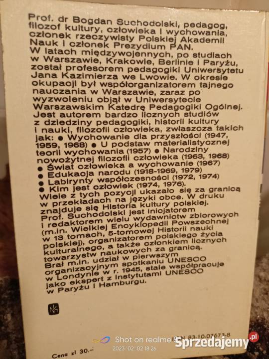 Kształt życia Suchodolski książki pierwsze Warszawa