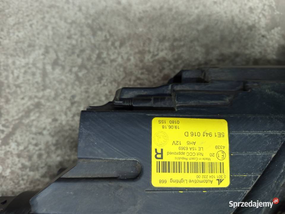 Reflektor prawy octavia 3 lift full LED orginal podkarpackie Rzeszów