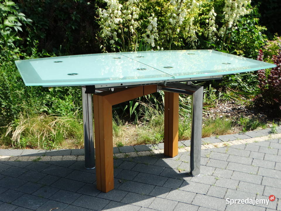 Zestaw mebli stół szklanodrewniany Biłgoraj sprzedam