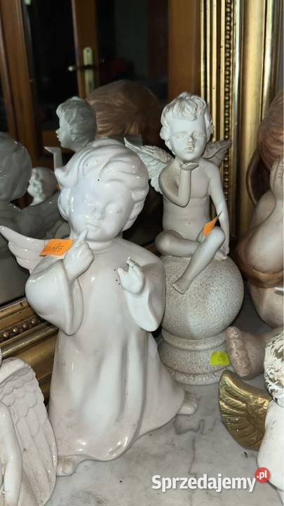 Figurka Mikołaja z pieskiem 45 Wys 12 Podstawa o Porcelana i szkło Gdańsk