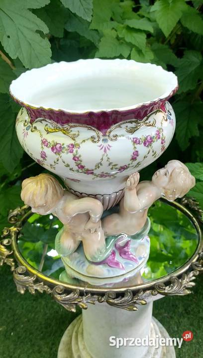 Sevres styl Barokowy ręcznie malowany duży wazon Pabianice sprzedam