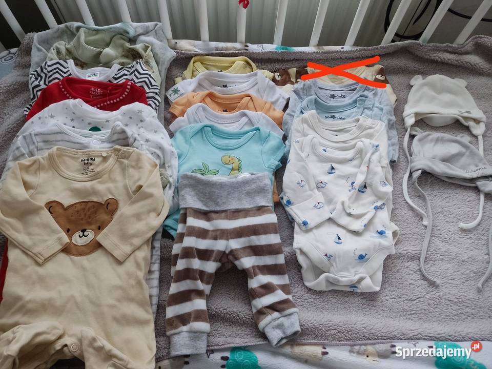 Zestaw paka ubranek chłopca noworodka 5056 Ryki sprzedam