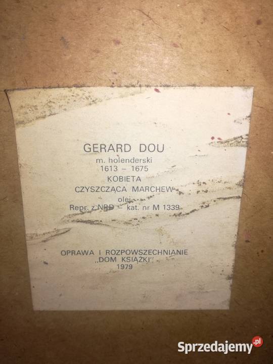 Reprodukcja obrazu Kobieta czyszcząca marchew sprzedam