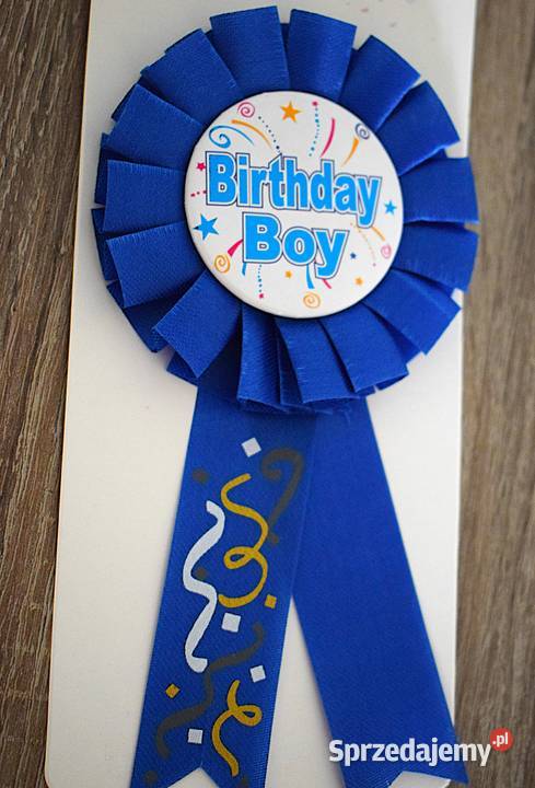 Kotylion Birthday Boy urodziny Chełmno