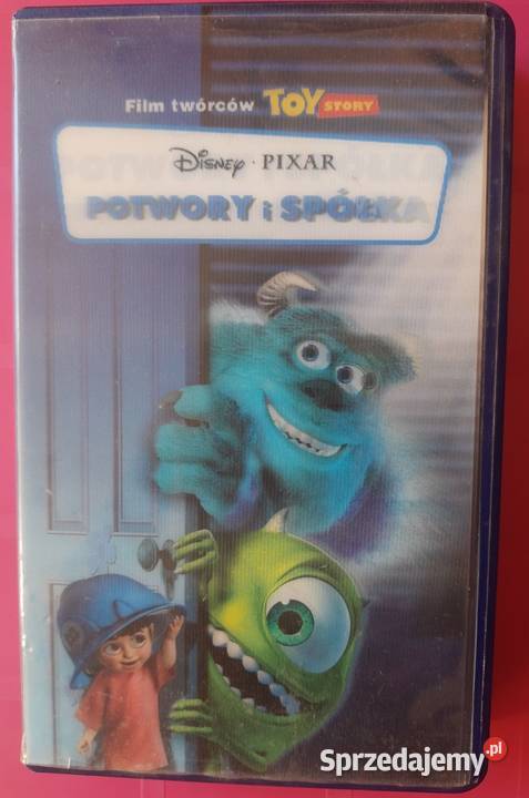 Potwory i Spółka Pixar Walt Disney film VHS 1 płyta Białystok