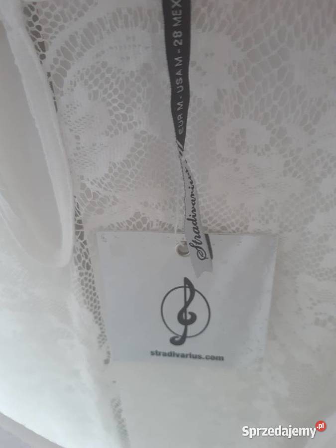 Stradivarius Bluzka z koronką na plecach M Warszawa