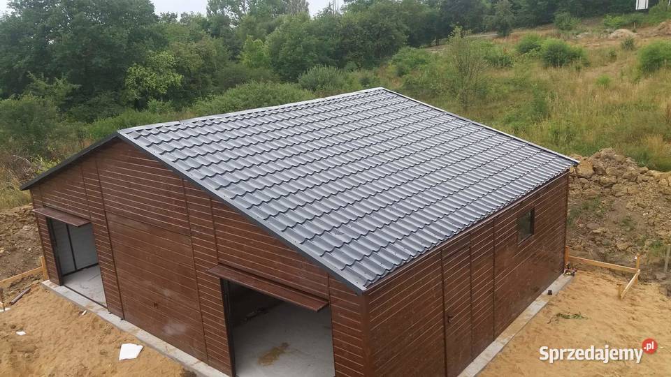 Garaż Blaszany Drewnopodobny Garaże Blaszane Katowice