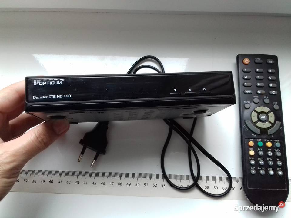 Opticum Dekoder STB HD T90 DVBT pilot HDMI TV kujawsko-pomorskie Bydgoszcz
