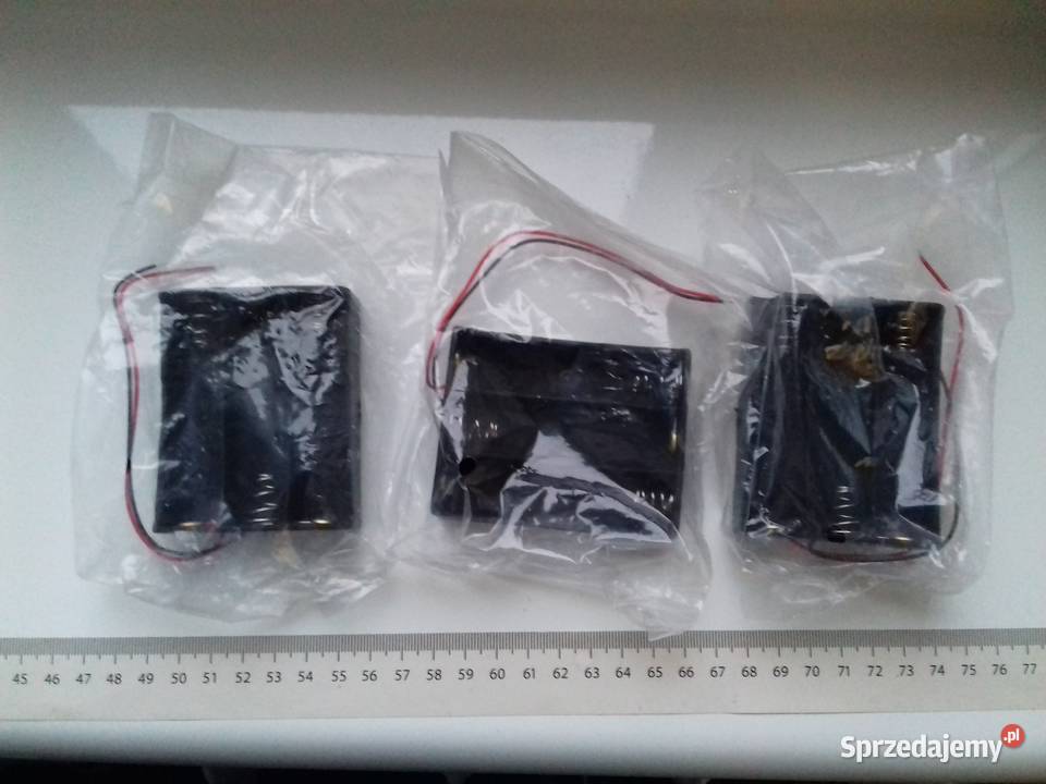 Koszyk na akumulatory 3x18650 z kablami Bydgoszcz