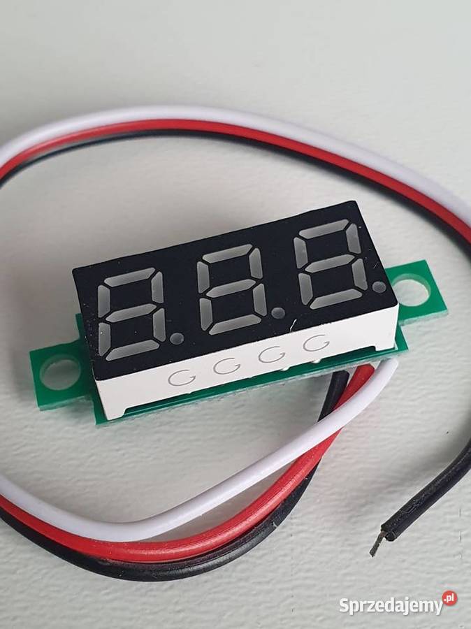 Woltomierz cyfrowy czerwony LED 028 DC 0100V kujawsko-pomorskie Bydgoszcz