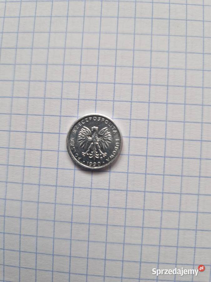 Moneta PRL 1 1990 ze znakiem menniczyn Numizmatyka Warszawa