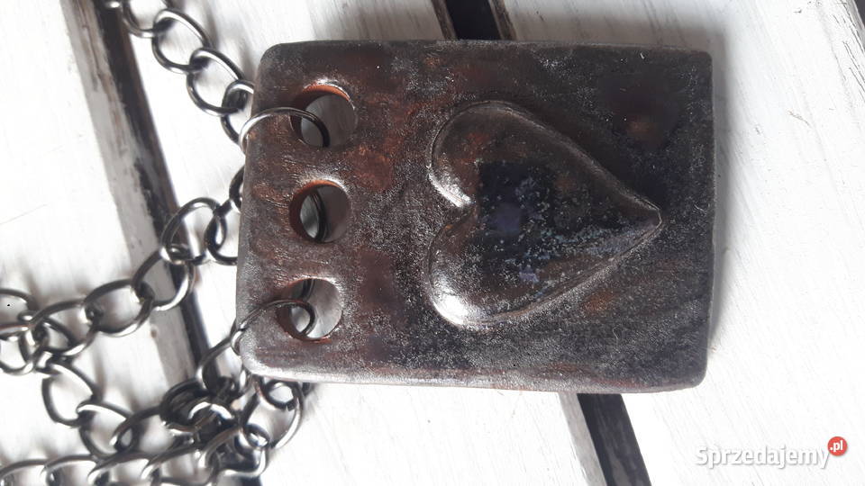Naszyjnik ceramiczny ręcznie wykonany Otwock sprzedam