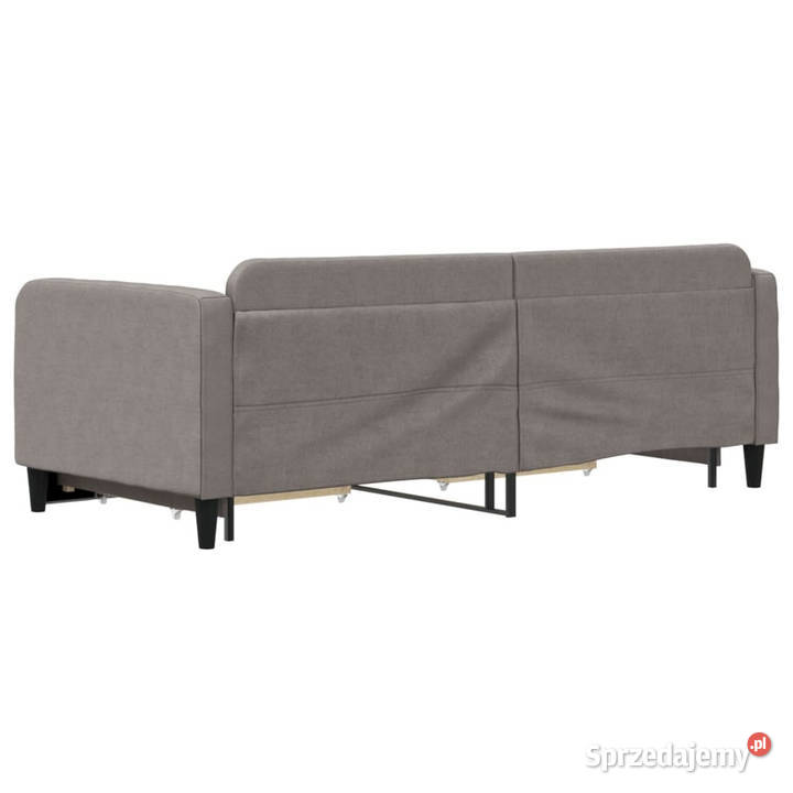 Sofa rozsuwana z szufladami taupe tkanina 90x200 mazowieckie