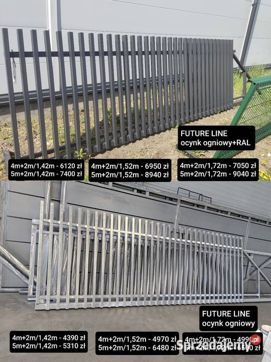 Nowość Brama przesuwna z wypełnieniem