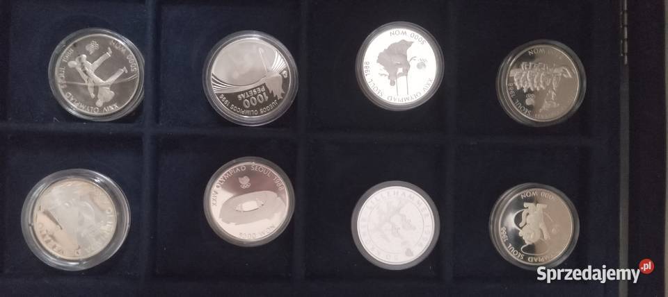 Uncjowe monety srebrne Łódź