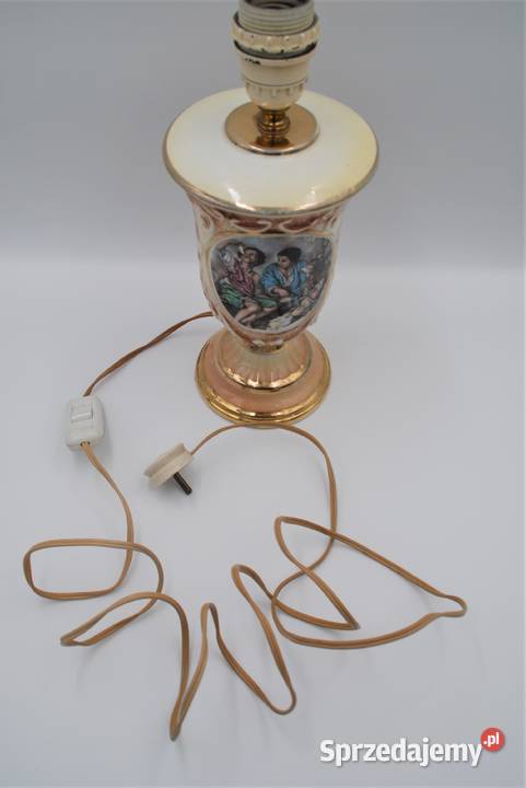 Piękna stara porcelanowa lampka Włochy Poznań