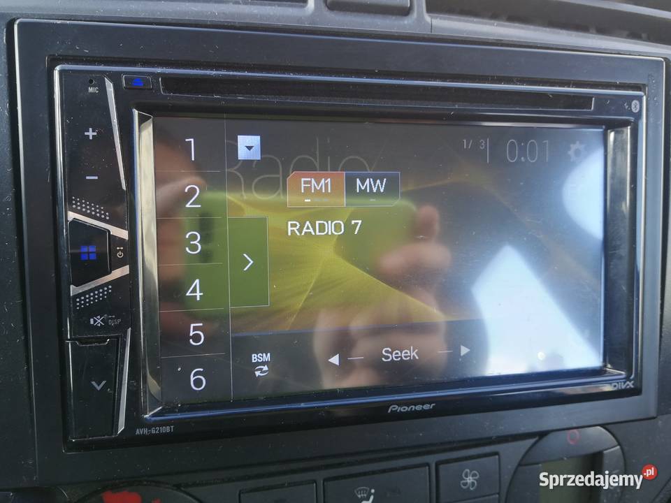Radio Pioneer AVHG210BT z dodatkowym ekranem na Działdowo sprzedam