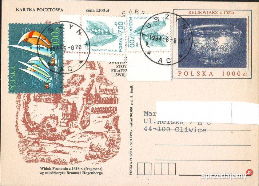 Kart Cp 1027 z koresp 1992 sprzedam