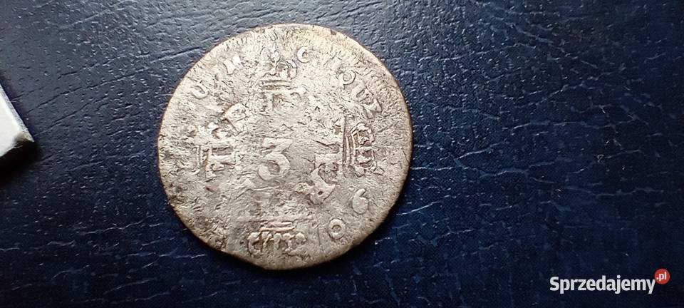 Stare monety 3 grosze 1706 Niemcy srebro Lesko