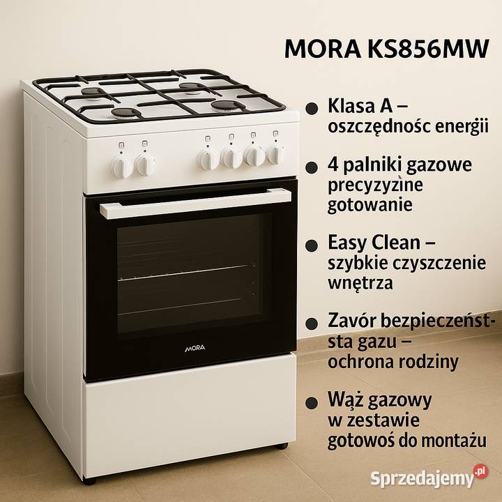 MORA KS856MW Klasa A stan Kuchenki i piekarniki Warszawa