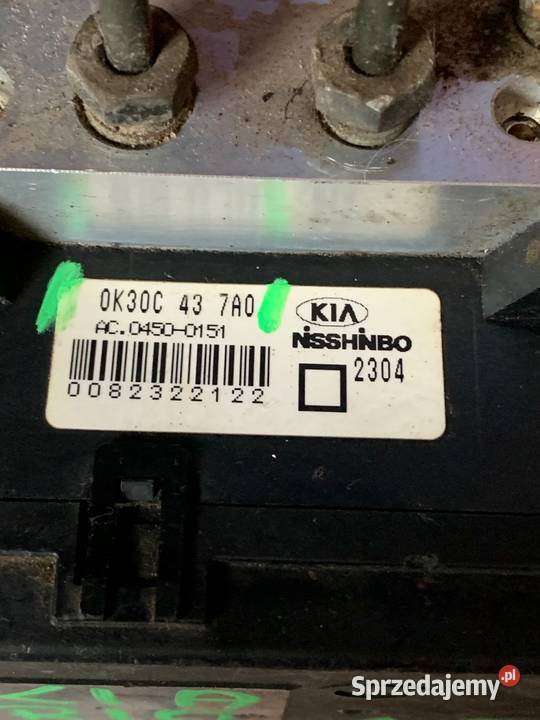 Pompa ABS KIA RIO 15 16V OK30C437A0 pompy hamulcowe Margonin