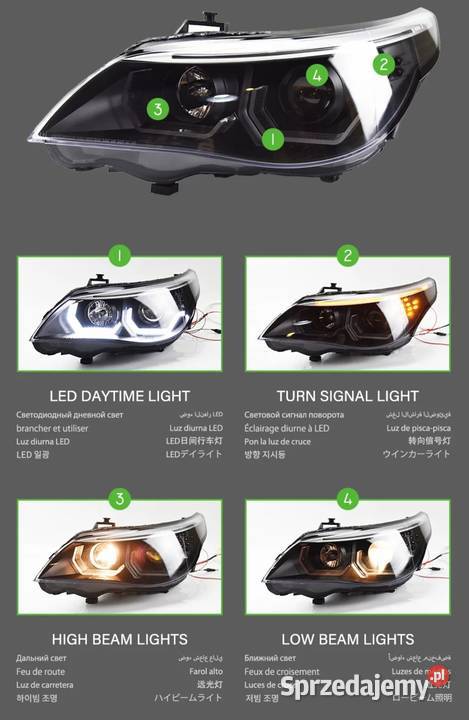 WYPRZEDAŻ NOWE lampy przednie lampa przód BMW