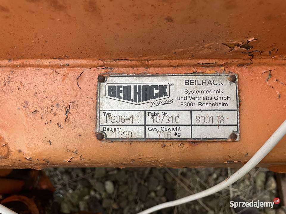Pług do śniegu Beilhack 35 m SOLIDNY Malbork