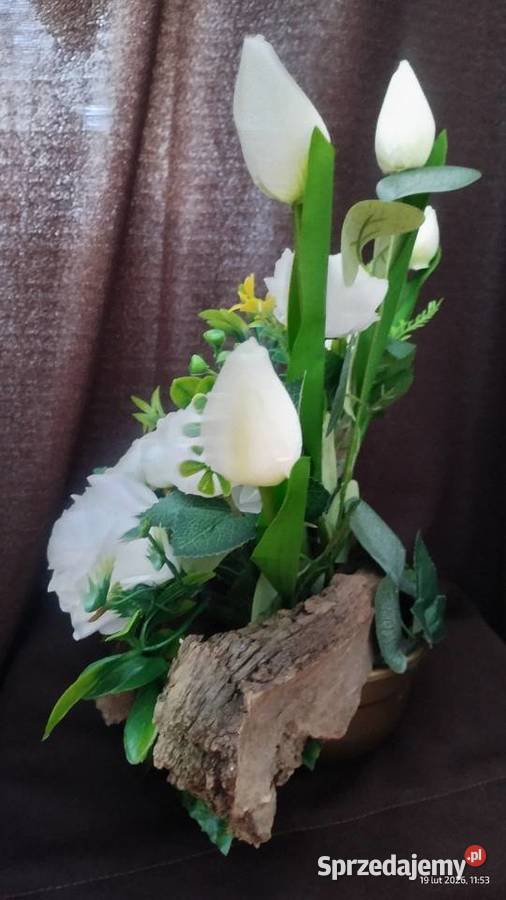 Kompozycja obciążona długość 50 wysokość 40 Kompozycje kwiatowe