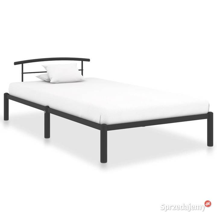 vidaXL Rama łóżka czarna metalowa 100 x 200 Warszawa